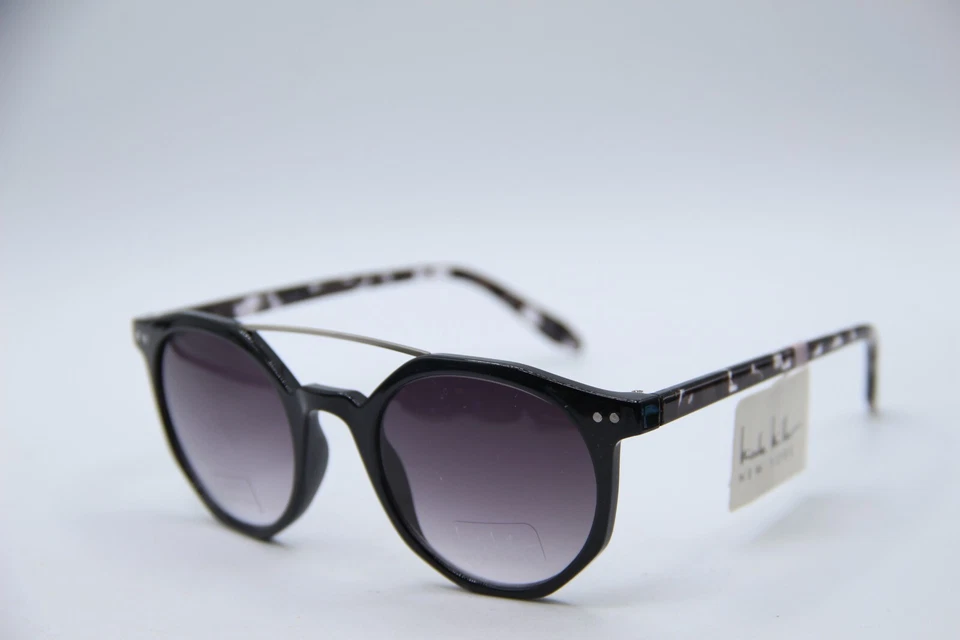 NEW NICOLE MILLER FORTUNA C01 BLACK GRADIENT AUTHENTIC FRAMES SUNGLASSES 49-22 — 第 1/4 张图片