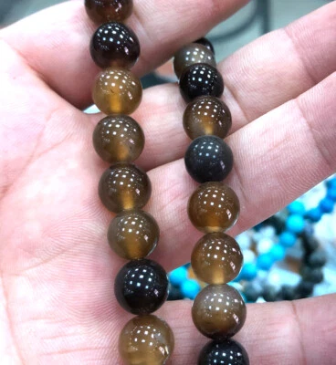 Lote al por mayor 139 colores piedras preciosas naturales espaciador redondo cuentas sueltas piedras de 10 mm 15"" Foto 1 de 4