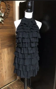 Flirty LBD Little Black Dress Cocktail Semi Formal Special Occasion Med - Picture 1 of 10