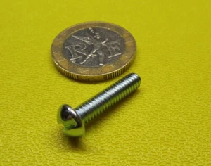 Tornillo de máquina ranurado de acero al zinc de cabeza redonda 8-32 x 3/4" de longitud 300 piezas - Imagen 1 de 7