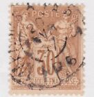 Frankreich 1881  MiNr.FR 64II, Briefmarke 30 Centimes -  Stempel 1897 France