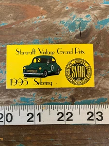 1995 SVRA SEBRING RACEWAY DASH PLAQUE STARCRAFT VINTAGE GRAND PRIX RACING - Foto 1 di 1