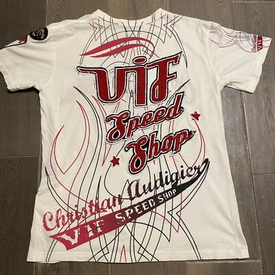 Christian Audigier AOP VIF скорость магазин гонки футболка размер S редкая - Изображение 1 из 4