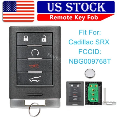 Keyless Entry Remote Control Car Key Fob For Cadillac SRX ATS XTS ELR NBG009768T - Image 1 of 4