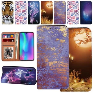 Funda protectora de cuero PU impresa con soporte para teléfono - para teléfonos Samsung Galaxy serie A - Imagen 1 de 15