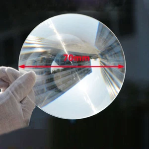 Dia.70mm Round Plastic Sola Fresnel Solar Condensing Lens Card Focal Length 2PCS - Picture 1 of 18