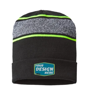 CAP AMERICA Custom Unisex USA-Made Variegated Cuffed Beanie - Picture 1 of 10