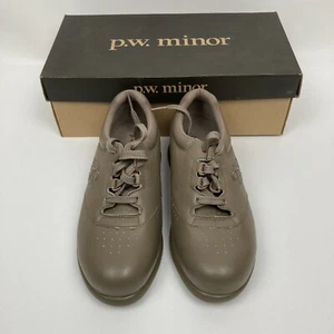 P.W. Minor Women's Leisure Taupe 77309 Orthopedic Diabetic Sz 6 3W - Picture 1 of 5