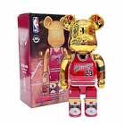 Bearbrick Michaeljordan Chicago Red Gold 28Cm Action Figure With Color Model Toy
