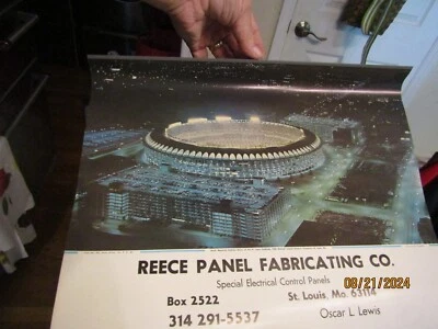 Reece Panel 1969 70 St Louis Sports & Activity Guide Calendar Cardinals Blues - Image 1 of 4