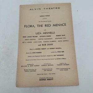 FLORA, THE RED MENACE - ALVIN THEATRE - LIZA MINNELLI - HAROLD PRICE - Picture 1 of 4