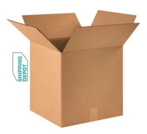 Pick Cube Size & Quantity! 1-200 Boxes Corrugated 32 ect Mailing Shipping Boxes - Picture 1 of 18