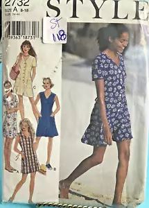 Style Sewing Pattern A 2732 Sz. 8-18 Misses Dress or Romper - Picture 1 of 4