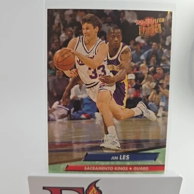 1992-93 Fleer Ultra - #350 Jim Les Sacramento Kings  - Image 1 of 4