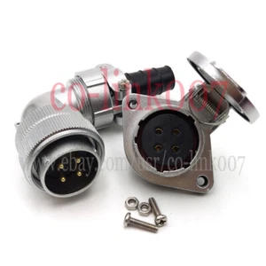 4pin Waterproof Connector,WF28 Industrial Aviation Power Signal Plug IP67 25A - Picture 1 of 6