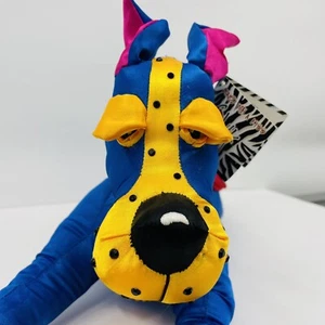 Lynda Corneille SWAK Zappy Soft Skulptur versiegelt mit einem Kuss blauer Schnauzer - Bild 1 von 18