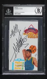 DIKEMBE MUTOMBO NBA JAM NUGGETS FIRMATO NINTENDO ART SKETCH ORIGINALE 1/1 BASE - Foto 1 di 2
