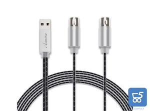 Cavo USB MIDI Asmuse per Registrazione Collegamento Tastiera a Computer - Foto 1 di 2