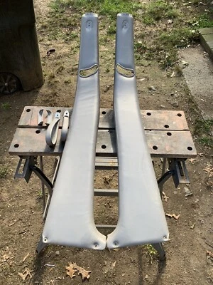 BMW 635CSi L6 M6 E24 B Pilar Interior Borde Cuero Cosido a Mano Plata BONITO Foto 1 de 4