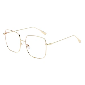 Women Fashion Metal Square Blue Light Blocking Glasses for Computer Gaming - Picture 1 of 4