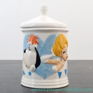 Extremely rare! Droopy and the Girl storage jar. Tex Avery storage jar. - Picture 1 of 12