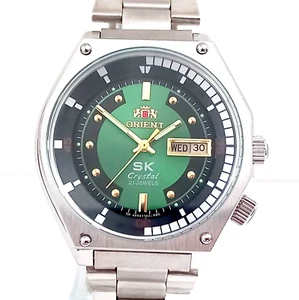 Vintage Wristwatch Orient Japanese Men's Watch Sea King SK Green Dial Serviced - Picture 1 of 12