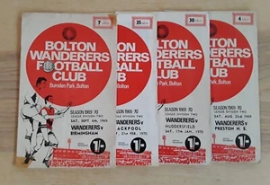 Bolton Wanderers 1969/70 Division 2 Selection of League Programmes from menu - Picture 1 of 5