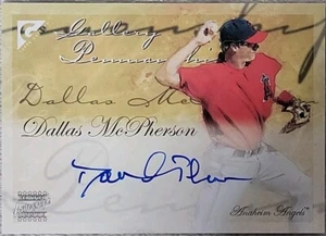 Dallas McPherson 2005 Topps Gallery Penmanship Autograph Auto Anaheim LA Angels - Picture 1 of 7