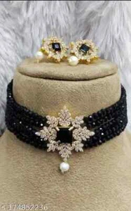Indian Bollywood Gold Plated Kundan Choker Bridal Necklace Earrings Jewelry Set - Picture 1 of 6
