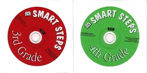 DK Smart Steps 3rd Grade and DK Smart Steps 4th Grade Win New XP 2 New Cd Roms - Picture 1 of 2
