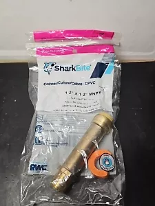 SharkBite Adattatore Slip 1/2" MNPT Maschio Filettato Push Per Collegare Raccordo Idraulico - Foto 1 di 2