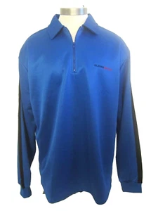 Guess Sweater Mens Extra Large 1/4 Zip Blue Knit Pullover New - Picture 1 of 11