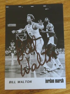 BILL WALTON No 5 BOSTON CELTICS signed Promo JORDAN MARSH 5x7 Photo COA - Picture 1 of 5