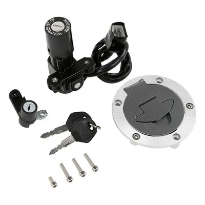 Juego de llaves de tapa de gas de bloqueo de interruptor de encendido para Yamaha YZF-R3 2015-2023 R6 2008-2016 Foto 1 de 4