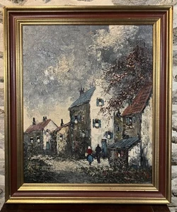 Simon KRAMER (1940-2015) Huile 60 x 49 cm représentant Paris Montmartre France - Picture 1 of 13