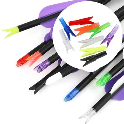 30x Archery Arrow Nocks Insert Tails Plastic Tips ID6.2mm Shaft Bow Shooting DIY - Image 1 of 4