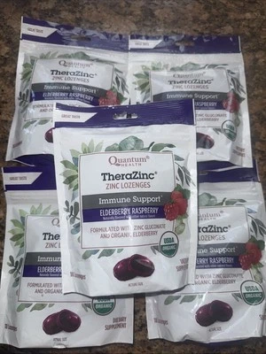 Pastillas de zinc orgánicas Quantum Health TheraZinc 18 unidades cada lote de 6 Exp2026 Foto 1 de 2