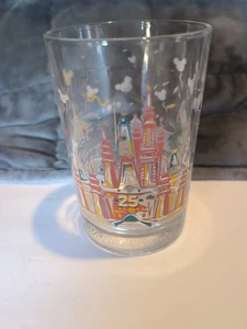 McDonalds Disney World Remember The Magic 25th Anniversary Glass - Magic Kingdom - Picture 1 of 5