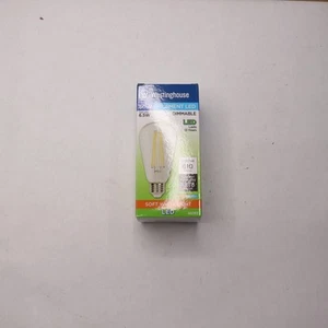 Westinghouse ST20 Dimmable Clear Filament LED Light Bulb 6.5 Watt 45183 - Picture 1 of 4