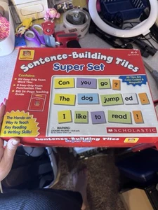 Scholastic Sentence Building Tiles Super Set Literacy Manipulatives, K-3 - Picture 1 of 20