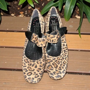 Zapatos Mephisto Kimona Leopardo Mary Jane Para Mujer’s 6 Terciopelo Cuero Air-Jet Nuevos Sin Caja - Imagen 1 de 10
