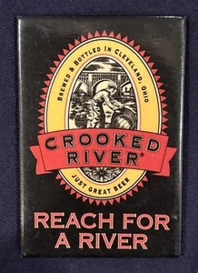 Crooked River beer Pinback advertising Cleveland Ohio - Picture 1 of 4