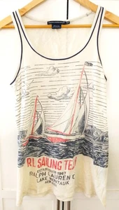 Camiseta sin mangas Ralph Lauren deportiva con gráfico de vela talla SlP - Imagen 1 de 4