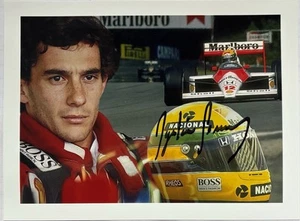 Ayrton Senna signiert Formel 1 Foto Unterschrift Autogramm Signatur signed Orig. - Picture 1 of 12