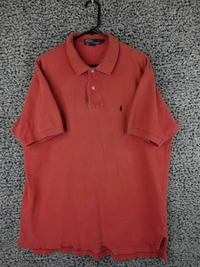 De Colección Polo Por Ralph Lauren Polo-Shirt Para Hombre Talla XL Rojo Manga Corta Azul Marino Poni - Imagen 1 de 10