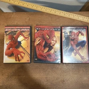 Spiderman Movie DVD 1, 2, And 3 Set Of 3 6 DVDs Total - Picture 1 of 10