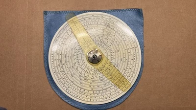 Gilson Binary Circular Slide Rule with Case Vintage - Image 1 of 4