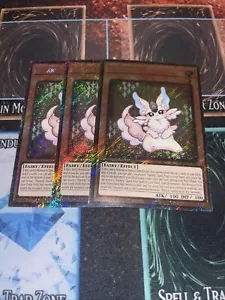 Yugioh x3 Purrely 1st Edition Platinum Secret Rare RA02-EN018 Playset - Picture 1 of 1