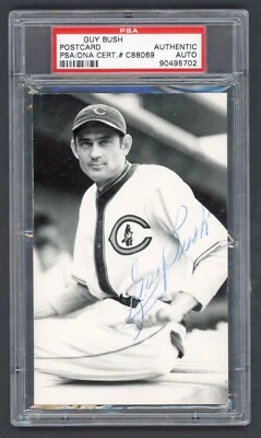 Guy Bush Photo Postcard Signed Autograph PSA/DNA Pitcher Babe Ruth Last 2 HR’s - Image 1 of 2