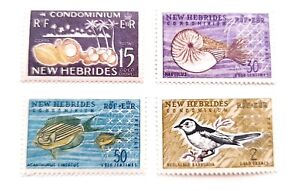 NEW HEBRIDES - MNH - 1963 - Local Flora and Fauna / English Version - 4/4 v